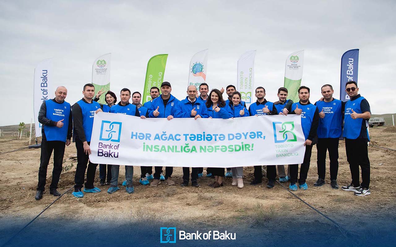 “Bank of Baku” növbəti ağacəkmə aksiyasını təşkil etdi