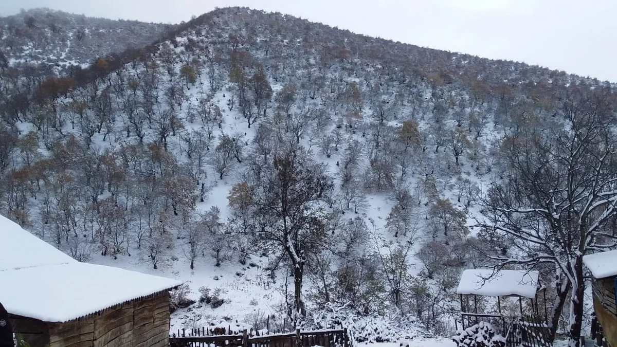 Şahdağa qar yağıb - Faktiki hava