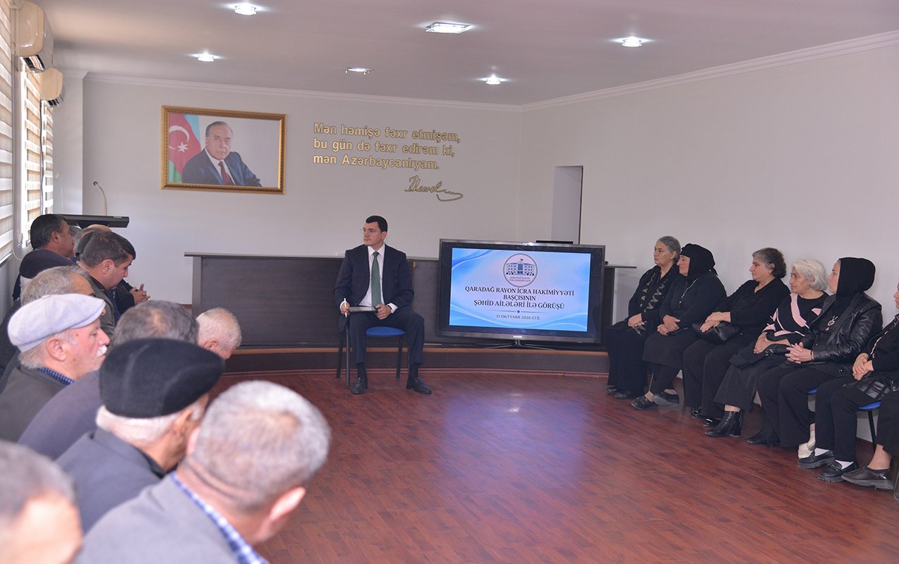 Qaradağda şəhid ailələri ilə görüş keçirildi