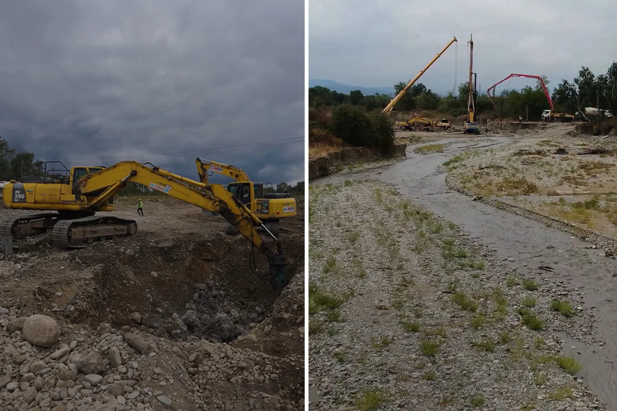 Xaçmaz rayonunda Caqacuq çayı üzərində yeni körpü inşa olunur