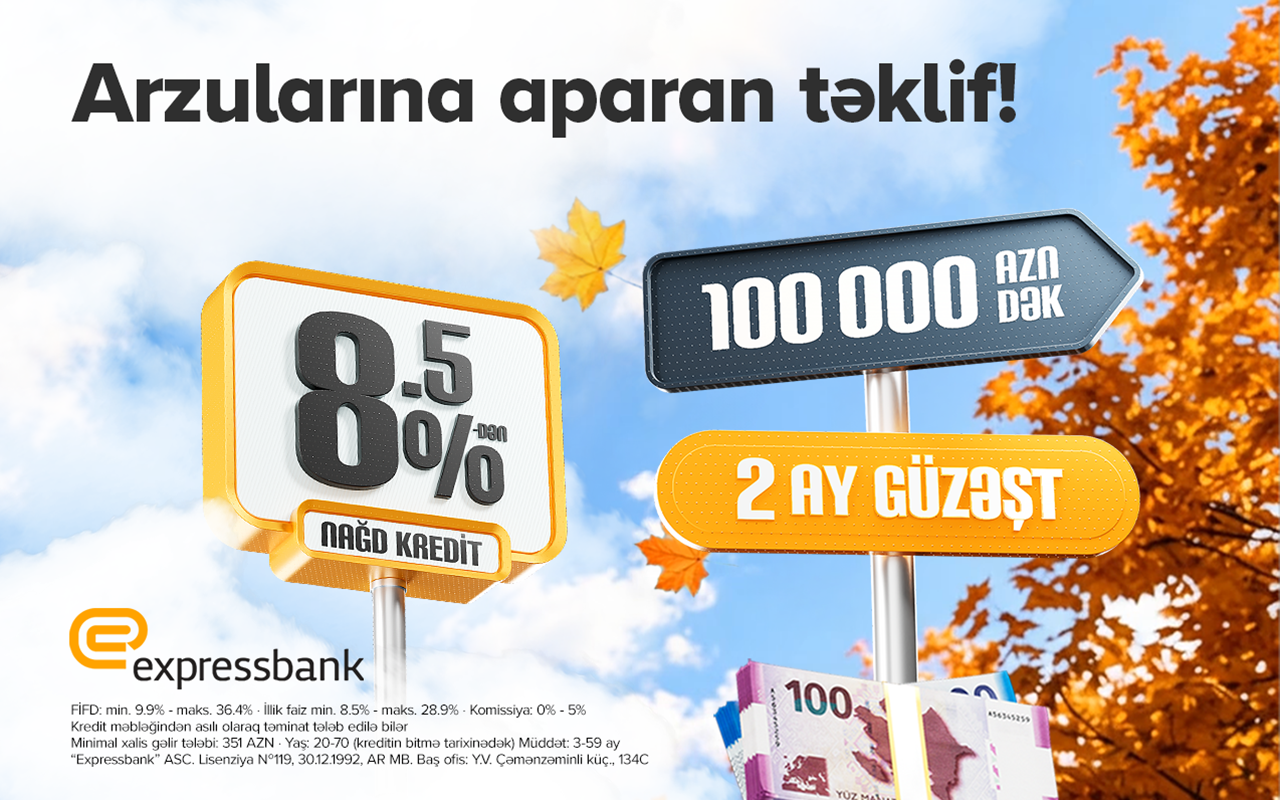 Bu bank minimum 8.5%-lə kredit təklif edir